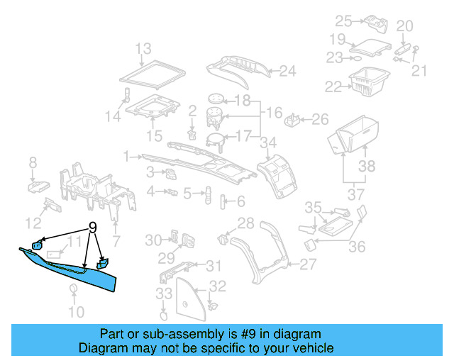 Side Trim Panel 3D1-863-303-A-93R