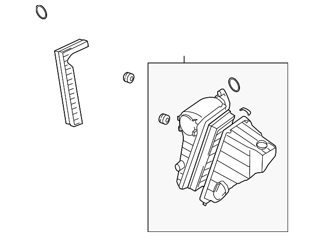 Air Cleaner Assembly 7L6-128-607-AC - View 2