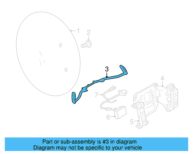 Steering Wheel Transmission Shift Control Switch 3D0-953-543-B-01C - View 2
