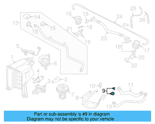 Air Cleaner Assembly Mount Kit 7L0-198-129-A - View 6
