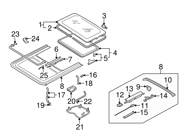 Sunroof Motor 1J6-959-591