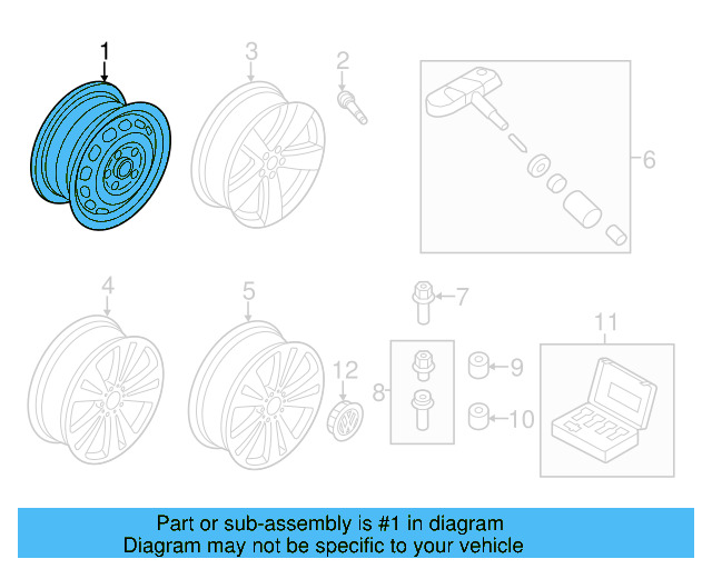 Tire Pressure Sensor 3AA-907-275-F - View 25