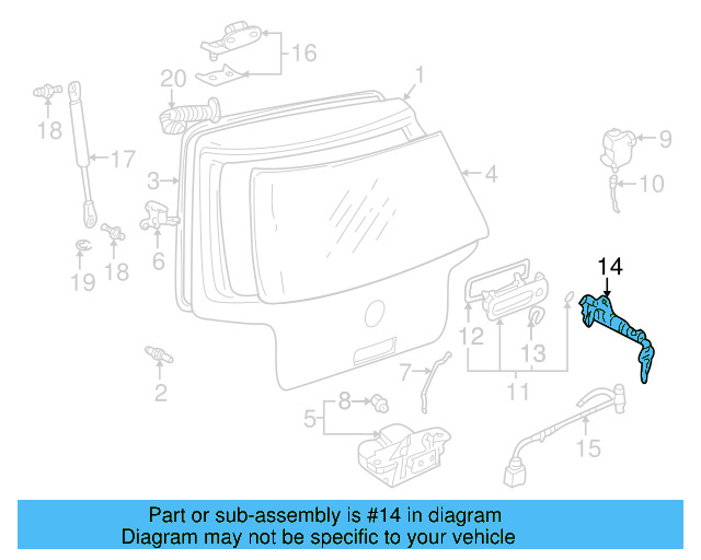 Lock Cylinder 1J6-827-297-J - View 2