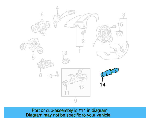 Ignition Lock Cylinder 107-905-855-CF - View 24