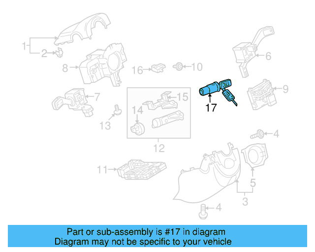 Ignition Lock Cylinder 107-905-855-CF - View 26