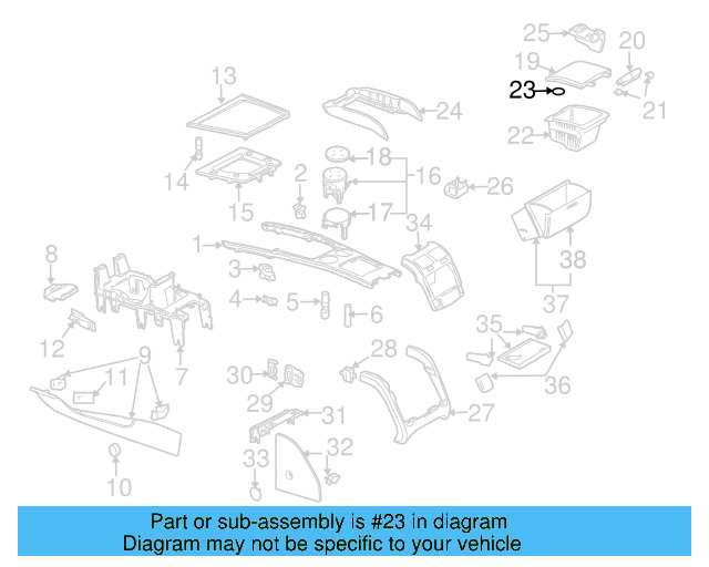Compartment Cap 3D0-857-057-33N - View 2