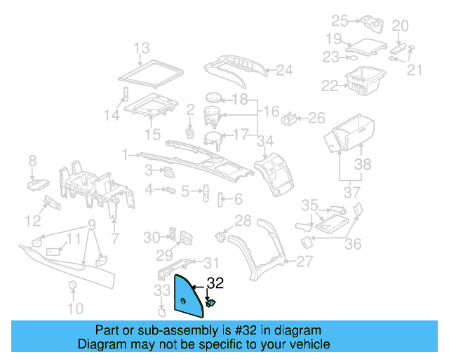 Rear Trim Panel 3D0-863-456-C-93R - View 3