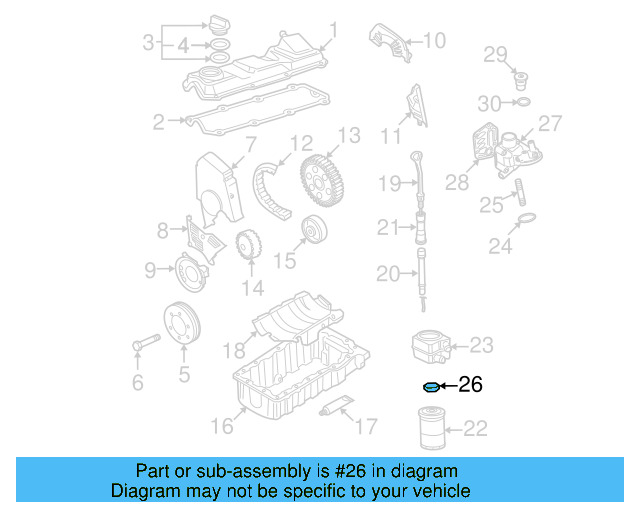 Engine Oil Cooler Nut 068-115-723 - View 17