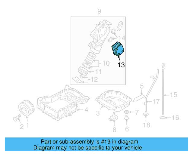 Oil Cooler 077-117-021-P - View 3