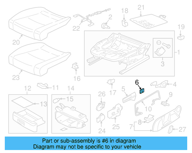 Adjust Handle Retainer Clip 1K0-881-449 - View 45