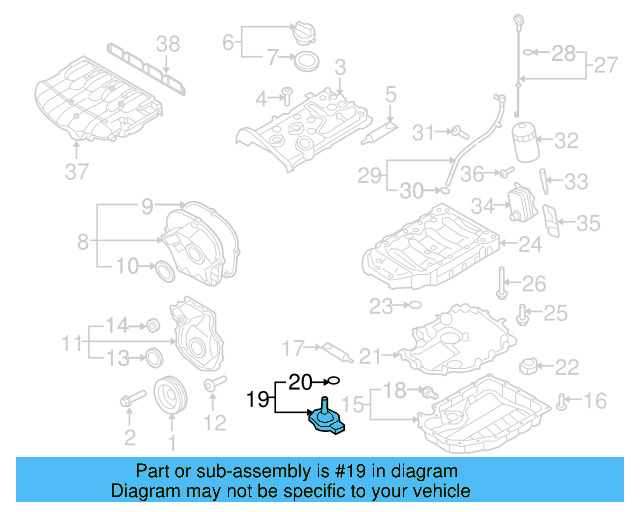 Oil Level Sensor 06E-907-660 - View 9
