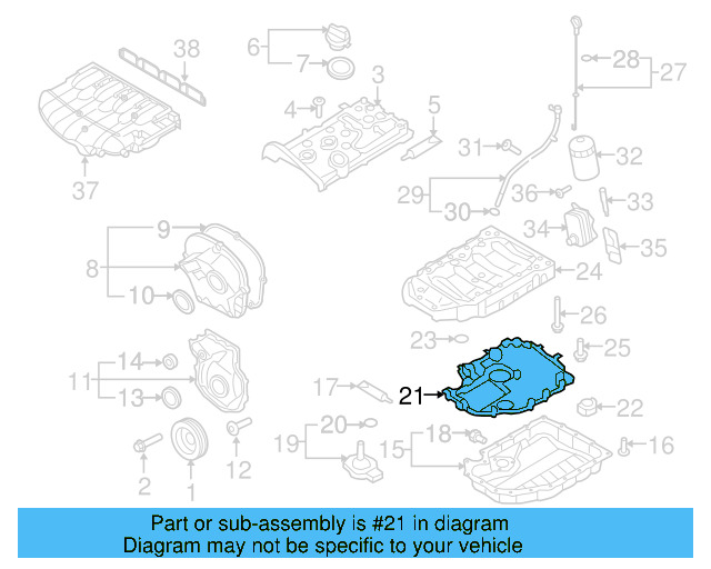 Oil Pan Baffle 06J-103-138-F - View 29
