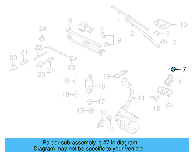 Bracket Grommet 1K0-955-493-A - View 15
