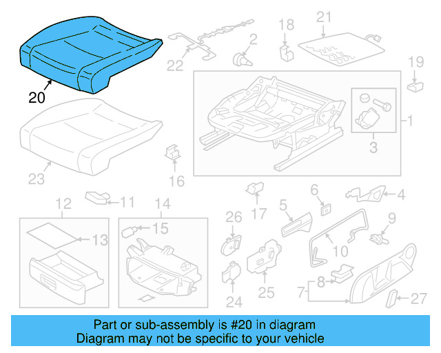 Seat Cover 5GM-881-406-H-EQZ