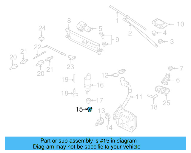 Washer Pump Seal 431-955-465-A - View 14