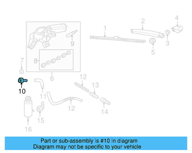 Washer Hose Elbow 3B0-955-665-C - View 79