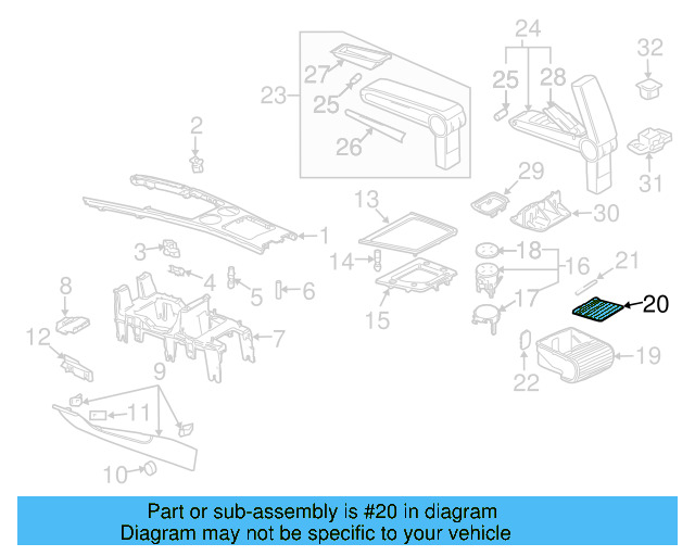 Lid 3D0-857-717-8X3 - View 2