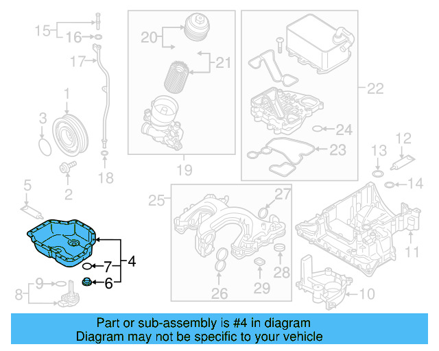 Oil Pan 059-103-602-AB - View 5