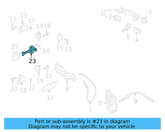 Door Check 3G8-837-249 - View 3