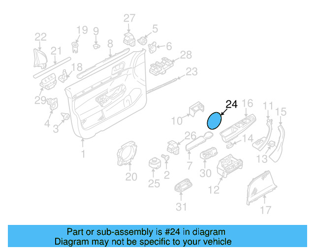 Door Frame Assembly Cover 1K0-831-821-A - View 5