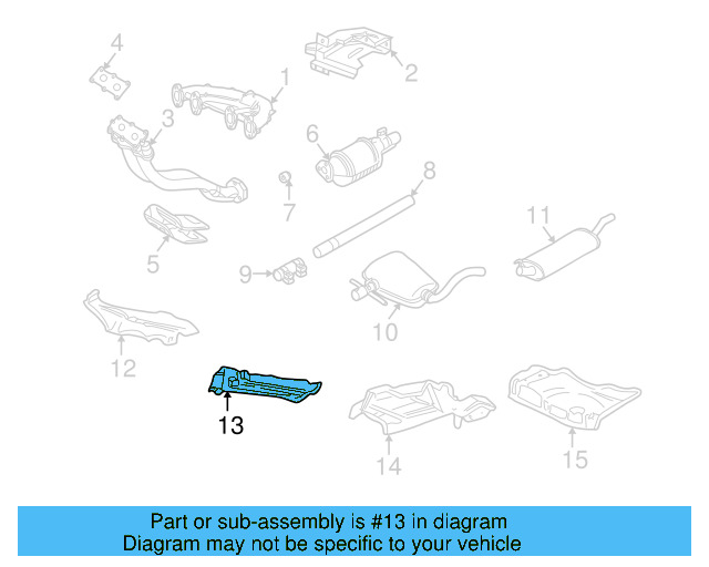 Exhaust Heat Shield 1H0-803-313-D - View 4