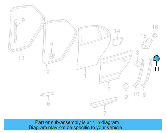 Rear Weather 1K6-837-200-B - View 11