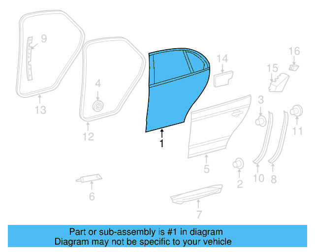 Door Frame Assembly 1K5-833-301-Q - View 10