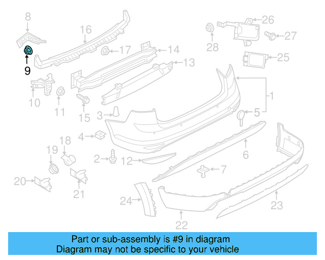 Quarter Panel Splash Shield Nut N-907-579-01 - View 83