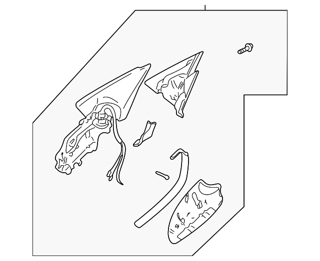 Mirror Housing 1J1-857-507-E-01C