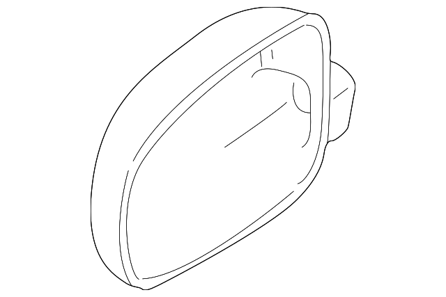 Door Mirror Cover (Unpainted) 3b0857538bgru - View 2