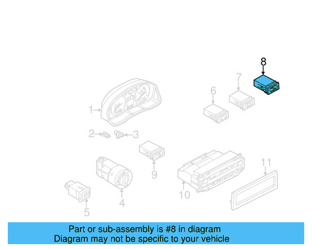 Seat Heat Switch 1J0-963-564-B-01C