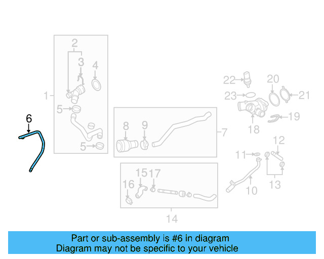Water Pipe 07K-121-065-M