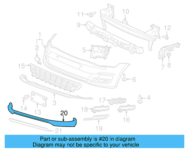 Retaining Strip 5GM-805-915-9B9 - View 16