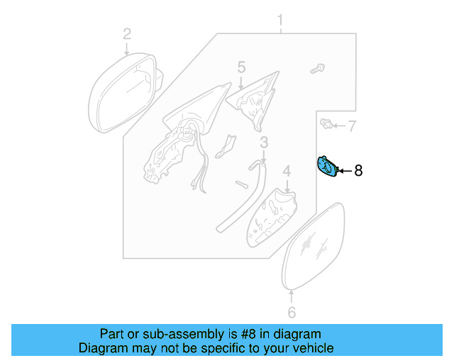 Door Mirror Bracket 1J0-857-689 - View 2