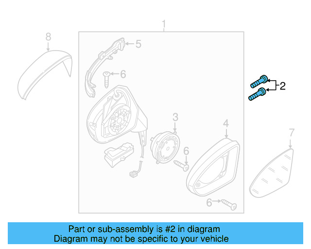 Headlamp Assembly Mount Bolt N-910-423-01 - View 51