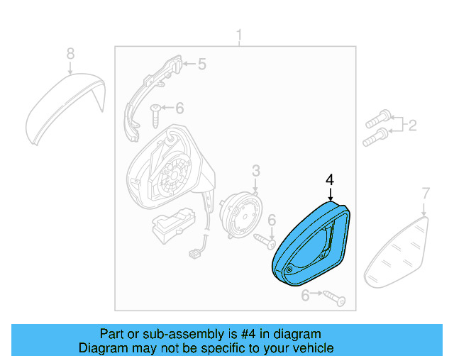 Glass Holder 5G0-857-601-A-9B9 - View 8