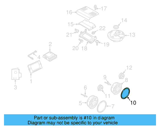 Front Dr Speaker Ring 5NA-971-798 - View 4