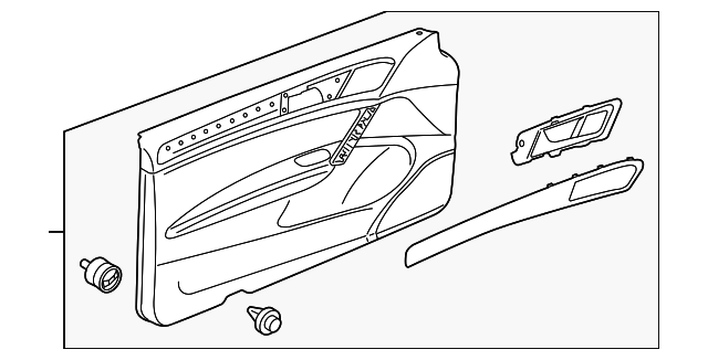 Door Trim Panel 5GM-867-012-AM-DGX - View 2