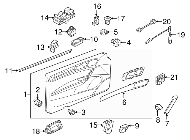 Door Trim Panel Retainer Clip 5G0-868-563 - View 41
