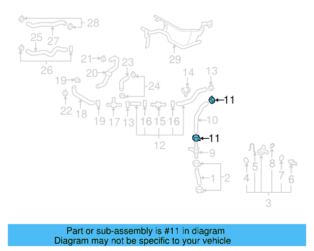 Overflow Hose Clamp N-906-867-01 - View 349