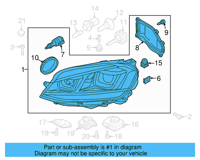 Headlamp Assembly 5GM-941-006-C - View 6