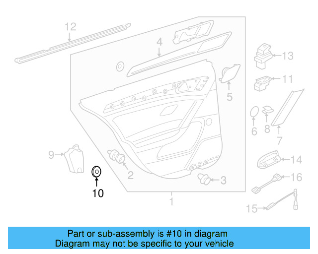 Door Trim Panel Retainer Clip 5G0-868-563 - View 14