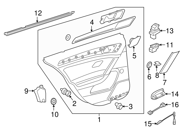 Door Trim Panel Retainer Clip 5G0-868-563 - View 47