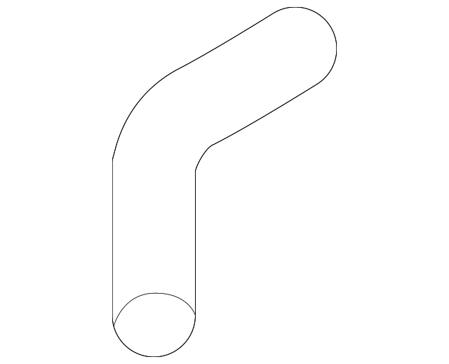 Outlet Hose 1K0-121-096-AL - View 2