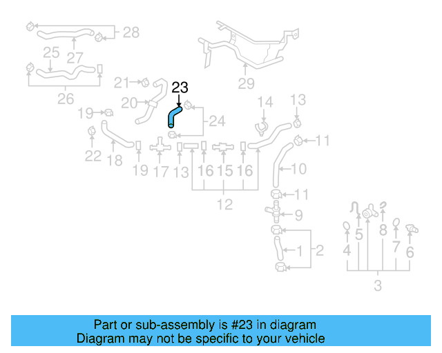 Outlet Hose 1K0-121-096-AL - View 3