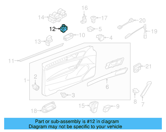 Mirror Switch 5G0-959-565-AC-ICX - View 15