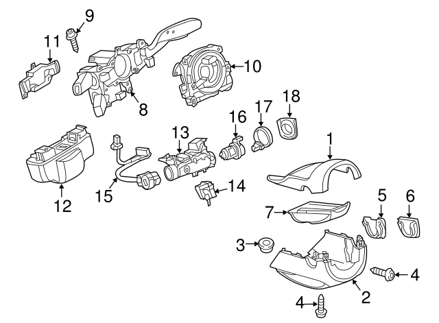 Lower Column Cover Bushing 5G0-857-515