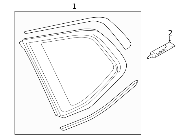Lift Gate Glass Adhesive Kit D-169-300-M2