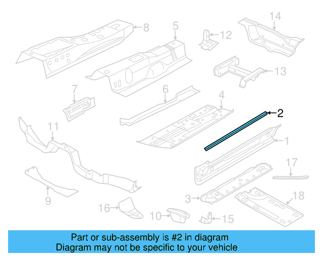 Sill Reinforced 5C5-802-307 - View 6