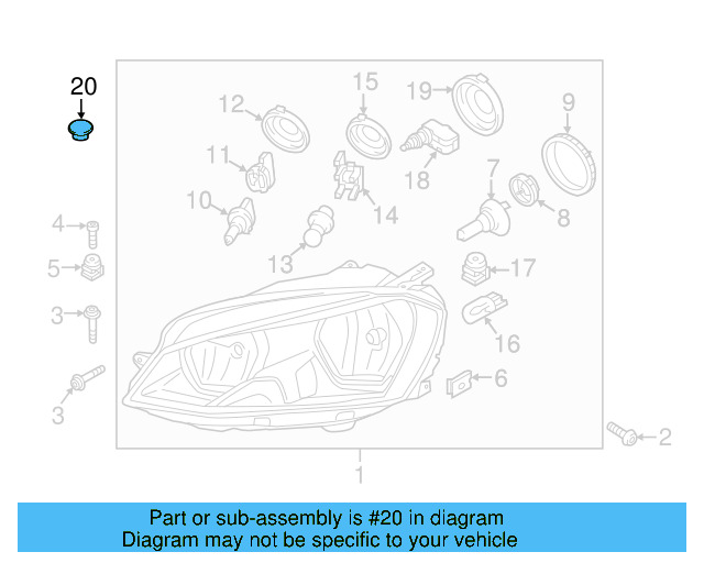Inner Cap 1K6-941-608-A - View 16